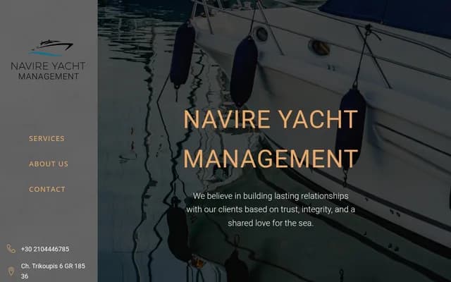 Navire yacht Complete Yacht Management Services